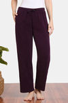 Zivame Cosy Rib Knit Poly Loungewear Bottom - Pickled Beet — thumbnail 2